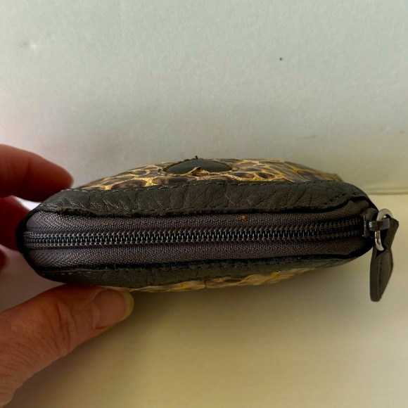 Brighton Brown Snakeskin Print Coin or key pouch zipper closure - Unused - Picture 3 of 8